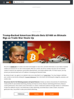 Trump-Backed American Bitcoin Bets $314M on Bitmain Rigs as Trade War Heats Up - Brave New Coin