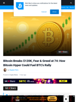 Bitcoin Breaks Above $120K, This Bitcoin Layer 2 Project Could Soon Explode
