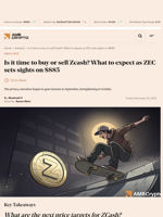 Is it time to buy or sell Zcash? What to expect as ZEC sets sights on $885 - AMBCrypto