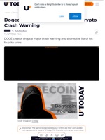 Dogecoin Founder Issues Major Crypto Crash Warning