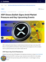 XRP Shows Bullish Signs Amid Market Pressure and Key Upcoming Events