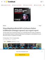 Hyperliquid predicted 80% of an oil market move before traditional exchanges even opened, says TD Securities