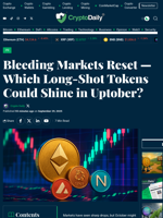 Bleeding Markets Reset — Which Long-Shot Tokens Could Shine in Uptober? - Crypto Daily