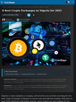 8 Best Crypto Exchanges in Nigeria for 2025