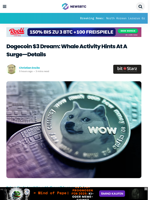 Dogecoin $3 Dream: Whale Activity Hints At A Surge—Details