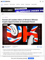 Ex-UK Ministers Expose Truth Behind Britain’s Crypto Failure