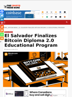 El Salvador Finalizes Bitcoin Diploma 2.0 Educational Program - The Crypto News Wire