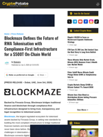 Blockmaze Defines the Future of RWA Tokenisation with Compliance-First Infrastructure for a $500T On-Chain World