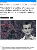 Vitalik Buterin is building a 'cypherpunk principled non-ugly Ethereum' as devs officially add FOCIL to upgrade roadmap | The Block