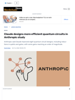Claude designs more efficient quantum circuits in Anthropic study - Blockchain.News