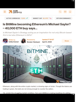 Is BitMine becoming Ethereum’s Michael Saylor? – 40,000 ETH buy says… - AMBCrypto