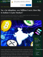 No. 1 in Adoption, 100 Million Users: How Big Is Indian Crypto Market?