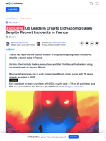 US Leads in Crypto Kidnapping Cases Despite Surge in France