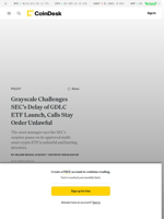 Grayscale Challenges SEC’s Delay of GDLC ETF Launch, Calls Stay Order Unlawful