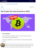 Top Crypto Tax-Free Countries in 2025