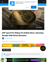 XRP Spot ETFs Riding The Bullish Wave, Attracting Broader Wall Street Allocation | Bitcoinist.com