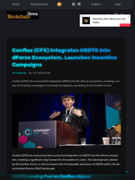 Conflux (CFX) Integrates USDT0 into dForce Ecosystem, Launches Incentive Campaigns - Blockchain.News