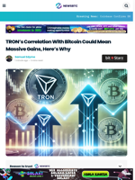 TRON’s Correlation With Bitcoin Could Mean Massive Gains, Here’s Why