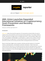 AML Union Launches Expanded Educational Initiative on Cryptocurrency Scam Prevention and Recovery Frameworks