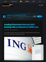 Leading Polymarket bets pin GOP-leaning odds on Newsom in 2028 race - Blockchain.News