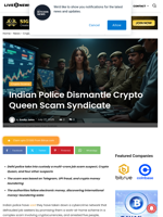 Indian Police Dismantle Crypto Queen Scam Syndicate | Live Bitcoin News
