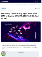 Best Utility Coins To Buy Right Now: Why $TAP is Beating $TRUMP, $PEPENODE, And $MAXI