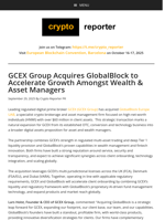 GCEX Group Acquires GlobalBlock to Accelerate Growth Amongst Wealth & Asset Managers