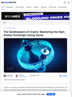 Mastering the High-Stakes Exchange Listing Game