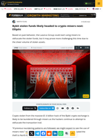 Bybit stolen funds likely headed to crypto mixers next: Elliptic