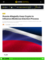 Russia Allegedly Uses Crypto to Moldovan Election Process