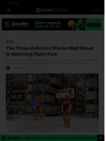 The Three Robotics Stocks Wall Street Is Watching Right Now - CoinCentral