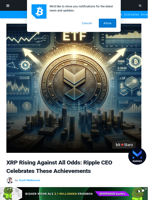XRP Rising Against All Odds: Ripple CEO Celebrates These Achievements | Bitcoinist.com