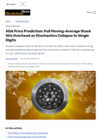 ADA Price Prediction: Full Moving-Average Stack Sits Overhead as Stochastics Collapse to Single Digits - Blockchain.News