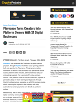Playnance Turns Creators Into Platform Owners With $1 Digital Businesses