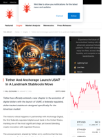 Tether And Anchorage Launch USA₮ In A Landmark Stablecoin Move - NullTX