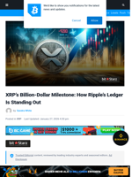 XRP’s Billion-Dollar Milestone: How Ripple’s Ledger Is Standing Out | Bitcoinist.com