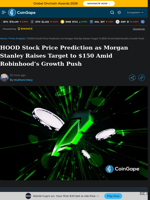 HOOD Stock Price Prediction as Morgan Stanley Raises Target to $150 Amid Robinhood’s Growth Push