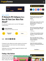 Pi Network (PI) Collapses to a New All-Time Low: More Pain Ahead?