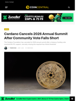 Cardano Cancels 2026 Annual Summit After Community Vote Falls Short - CoinCentral