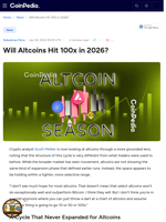 Will Altcoins Hit 100x in 2026?