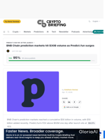 BNB Chain prediction markets hit $30B volume as Predict.fun surges