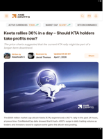 Keeta rallies 36% in a day - Should KTA holders take profits now? - AMBCrypto