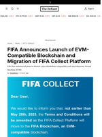 FIFA Announces Launch of EVM-Compatible Blockchain and Migration of FIFA Collect Platform - 