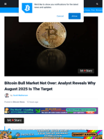 Bitcoin Bull Market Not Over: Analyst Reveals Why August 2025 Is The Target | Bitcoinist.com