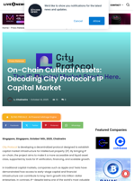 On-Chain Cultural Assets: Decoding City Protocol’s IP Capital Market | Live Bitcoin News