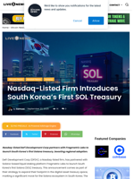 South Korea’s First Solana Treasury