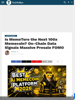 Is MemeToro the Next 100x Memecoin? On-Chain Data Signals Massive Presale FOMO