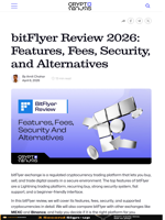 bitFlyer Review 2026: Features, Fees, Security, and Alternatives