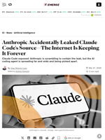 Anthropic Accidentally Leaked Claude Code's Source—The Internet Is Keeping It Forever - Decrypt