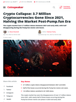 3.7M Cryptos Vanish Since 2021, Halving Market Post-Pump.fun